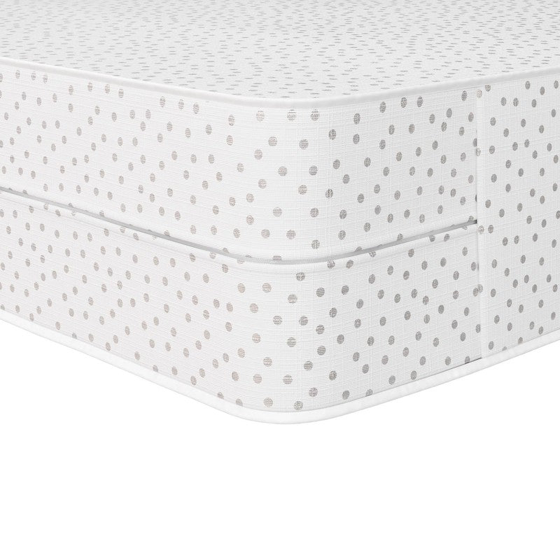 Sweet Dreams Baby & Toddler Mattress, White/Gray Polka Dot1