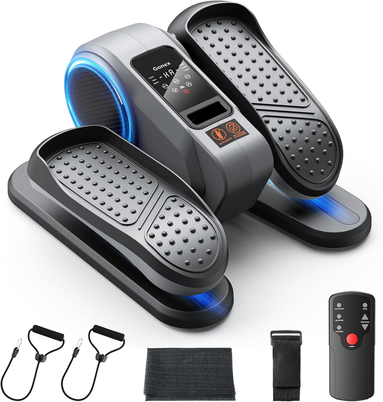 under Desk Elliptical Exercise Machine for Seniors, Electric Ellipse Leg Exercis0