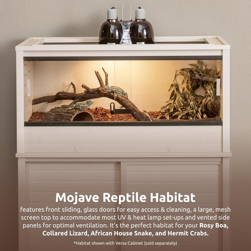 ECOFLEX 36" Reptile Habitat w/ Sliding Glass Doors Maple/Black/Grey Medium1