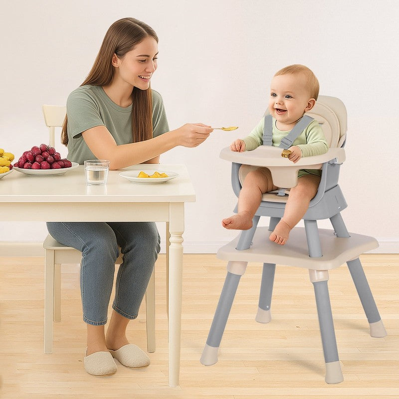 8 in 1 Baby High Chair, Toddler Dining Booster Seat for Eating, Khaki7