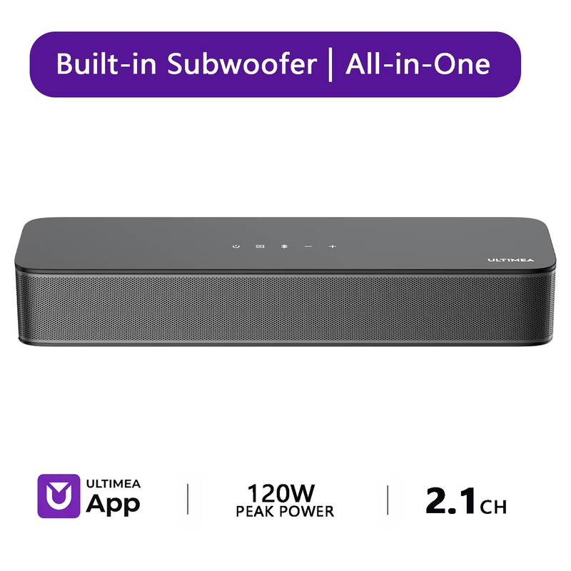 Poseidon M20 2.1CH Soundbar 120W Bluetooth 5.4 TV PC Sound Bar Subwoofer9