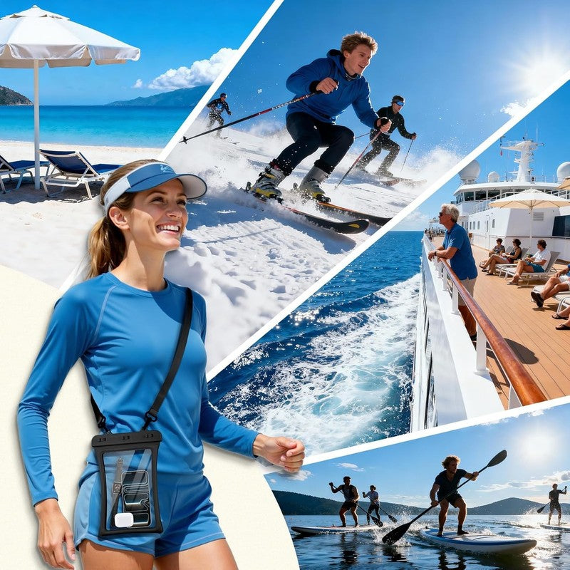 Waterproof Phone Dry Bag 2 Pack Floatable Pouch w/ Lanyard6