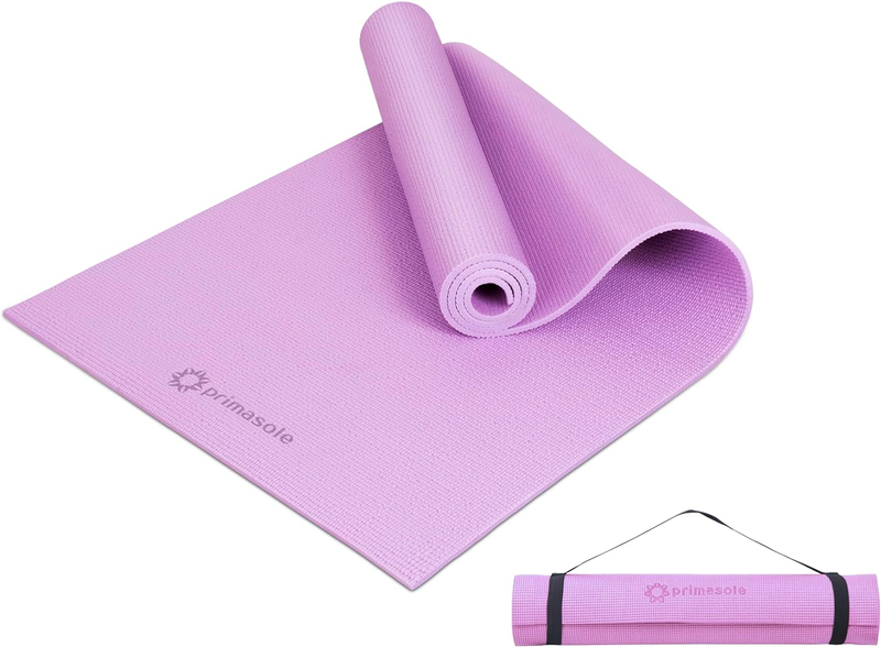 Yoga Mat Non Slip Exercise Fitness Pilates Mat w/ Carry Strap Home Gym Purple7
