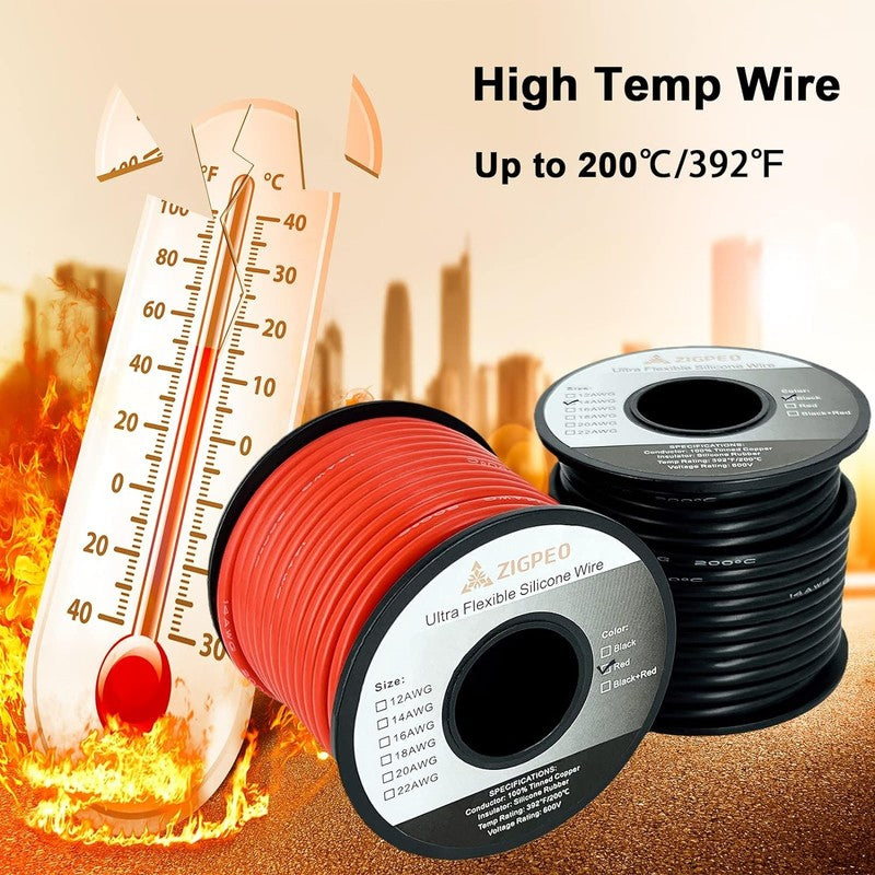 16 AWG Silicone Wire 100FT - Flexible Tinned Copper for RC & Automotive Use3