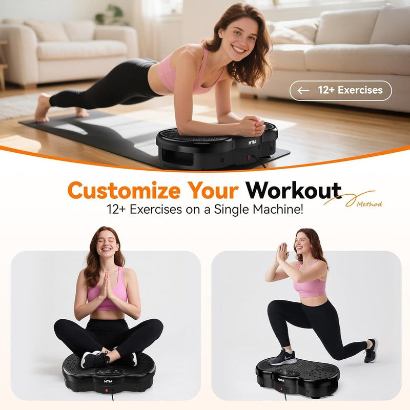 Vibration Plate Exercise Machine 300lbs 120 Speeds 9 Modes Home Fitness2
