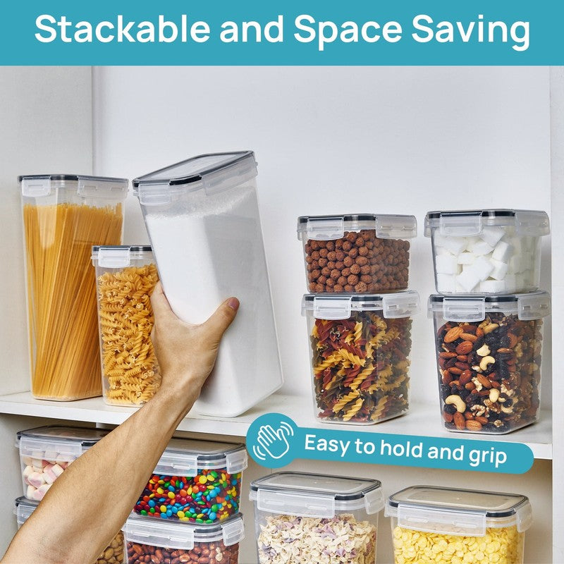 Airtight Food Storage Containers Set, 38Pcs Plastic Kitchen and Pantry Organizat4