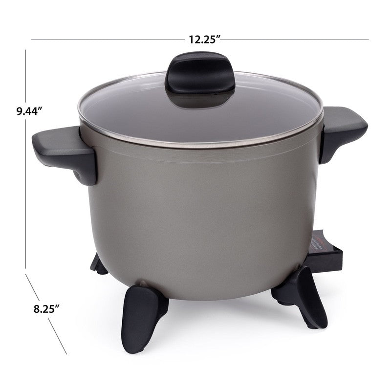 Kitchen Kettle Multi Cooker with Non Stick Feature, Electric Deep Fryer6