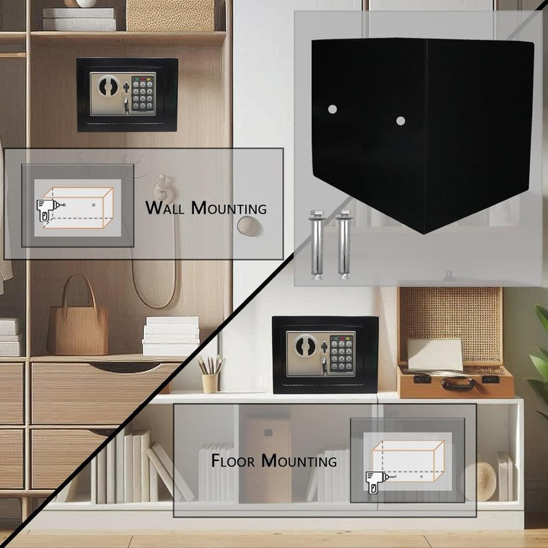 Deluxe Digital Security Safe Box with Keypad Lock for Home & Office Use2
