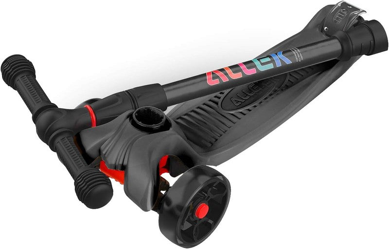 Kick Scooter B02 Lean 'N Glide Wide PU Light Up Wheels 4 Heights Black6