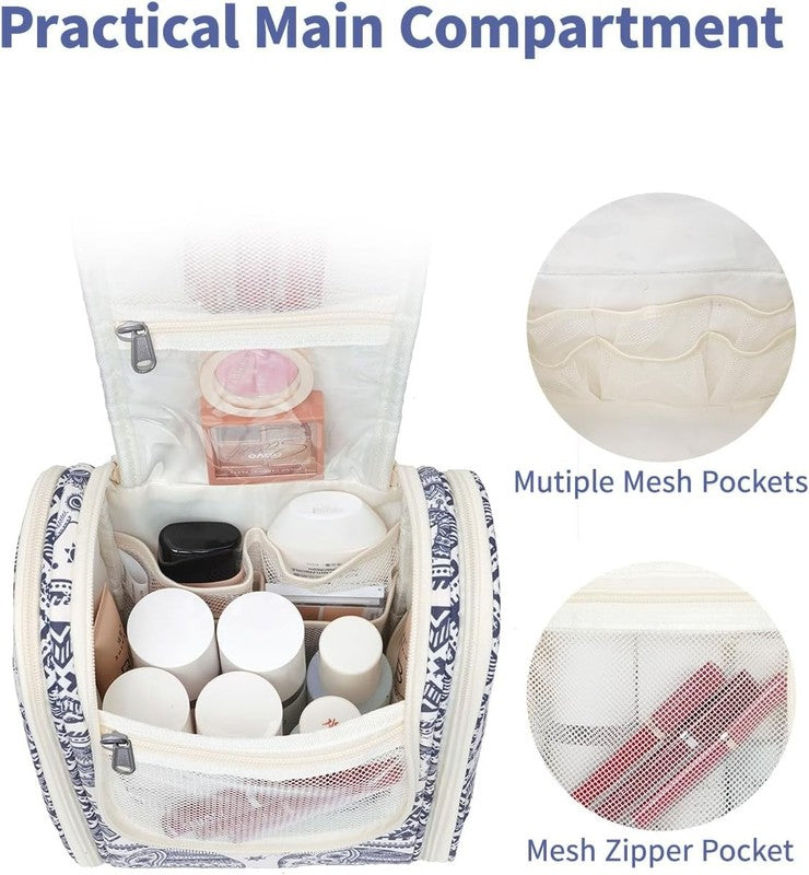 Small Hanging Toiletry Bag Travel Makeup Organizer Medium Elephant2