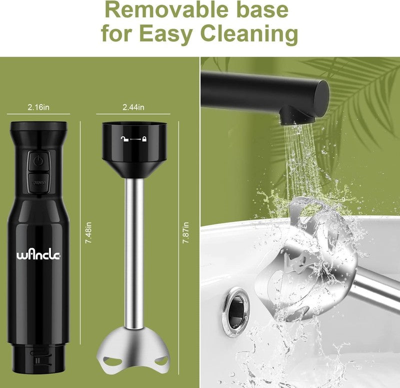 Handheld Blender, Electric Hand Blender with Turbo Mode, Immersion Blender Porta5