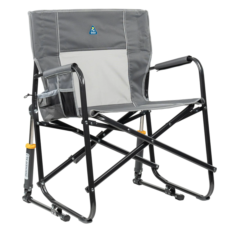 Freestyle Rocker XL Oversized Foldable Rocking Camp Chair, Pewter10