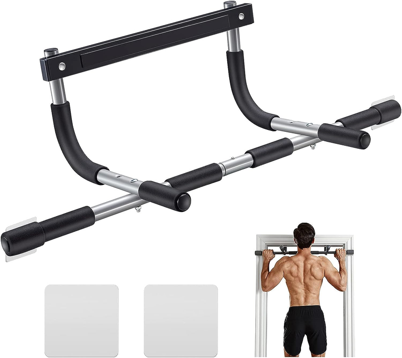 Pull up Bar for Doorway | Thickened Steel Max Limit 440 Lbs Upper Body Fitness W10