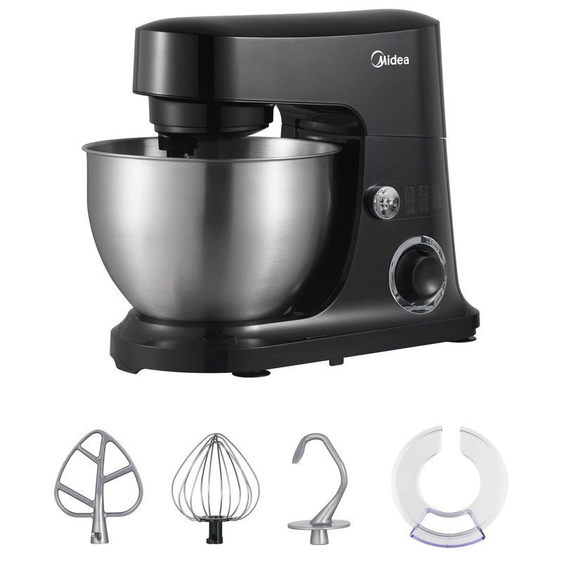 5 Quart Black Cake Mixer with Stand, 300W Multifunction Electric Food Mixer with11