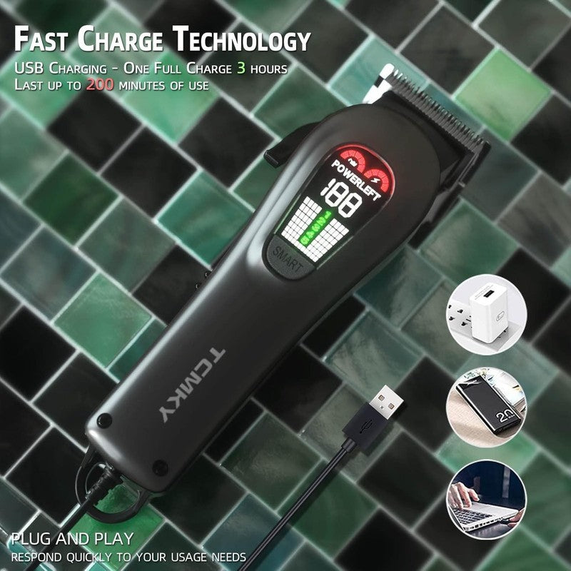 Professional Hair Clippers for Men | Corded & Cordless Barber Trimmer Kit5