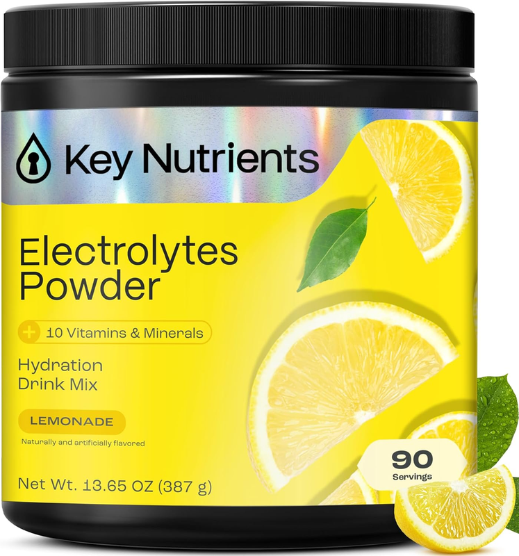 Sugar Free Electrolyte Powder Lemonade | 90 Servings | Hydration USA10
