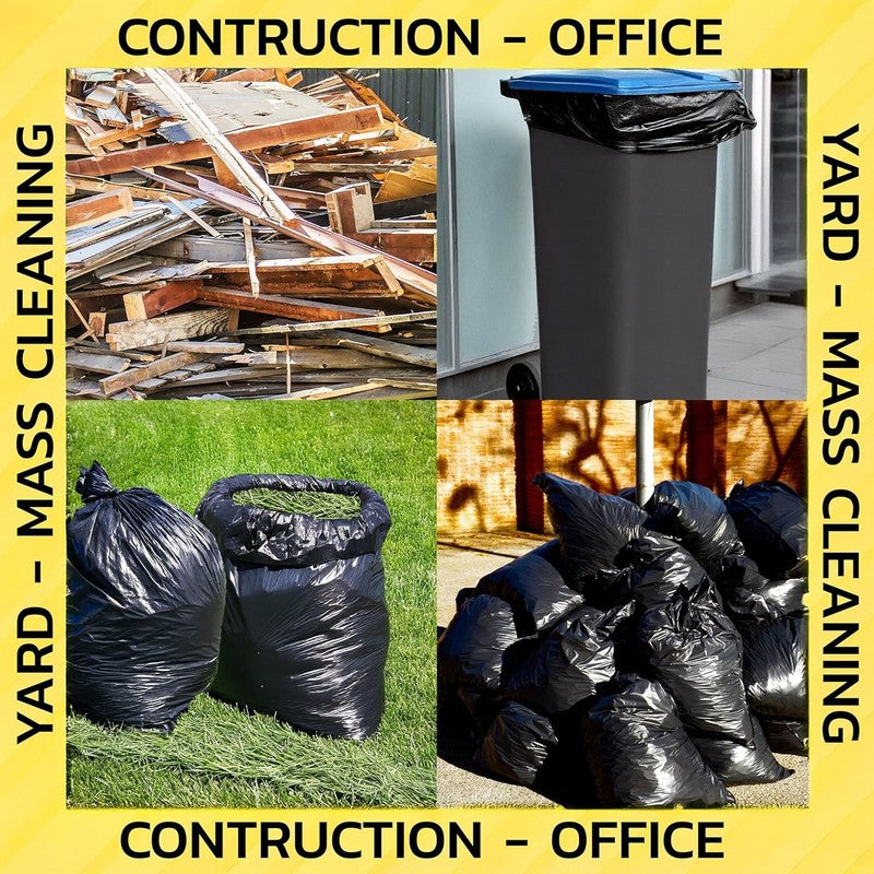 55 Gallon Heavy Duty Contractor Bags 2 Mil 80-Pack Yard Waste Trash Bags1