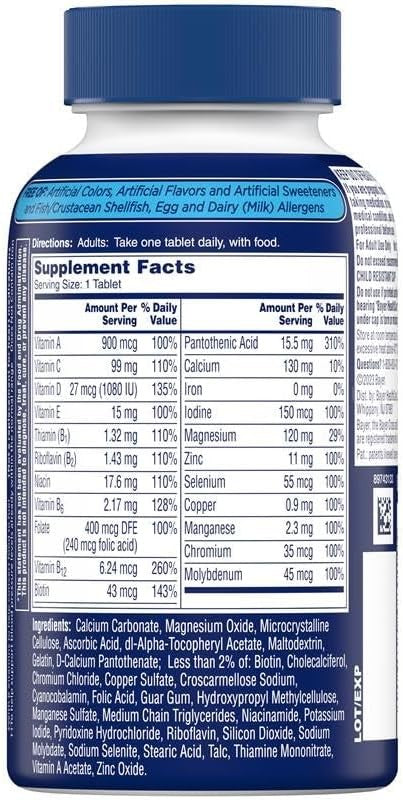 Men's Multivitamin with Vitamins A, C, D, E, Zinc & B12 - 200 Count8
