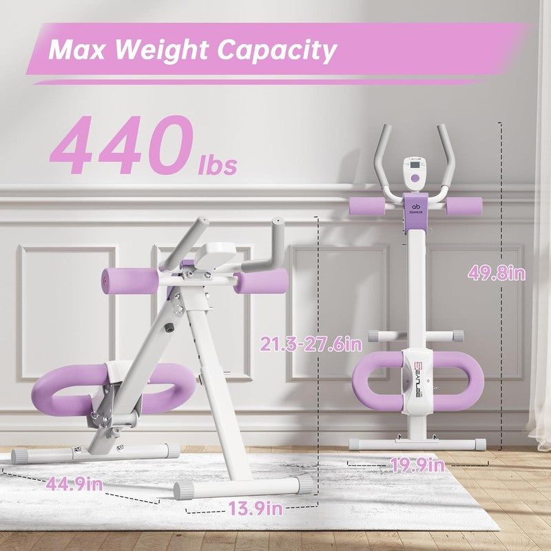Adjustable Ab Machine with LCD Monitor Ab Workout Equipment for Home Gym5