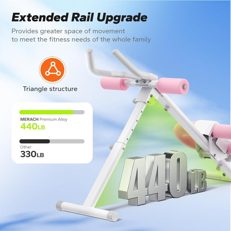 Adjustable Ab Machine for Home Gym Foldable Ab Trainer Workout Equipment for Abs3