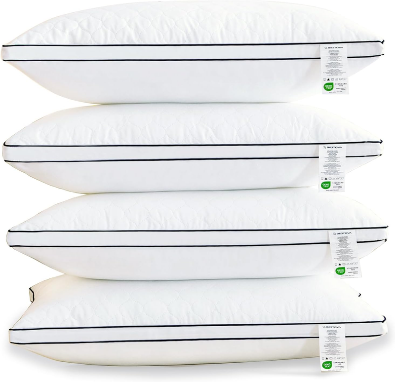 4PCS Queen Pillows Hotel Quality Microfiber Soft Supportive 20x30"0
