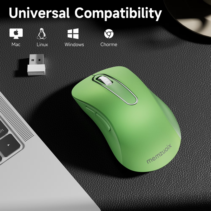2.4GHz Wireless Mouse 1200 DPI 5 Button USB Receiver for PC Laptop Mint3