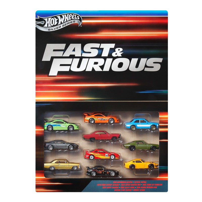 Fast & Furious-Themed 10-Pack, Set of 10 1:64 Toy Cars (Styles May Vary)9