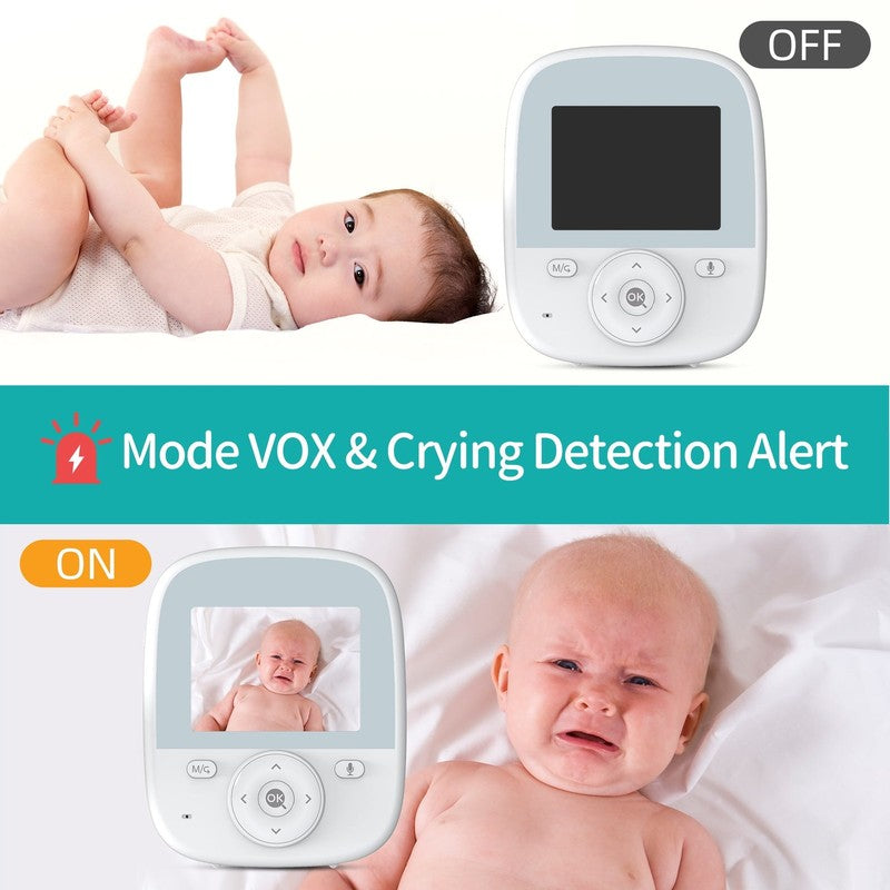 AI Smart 2.8 Video Baby Monitor  Camera & Audio with Cry Detection Night Vision5