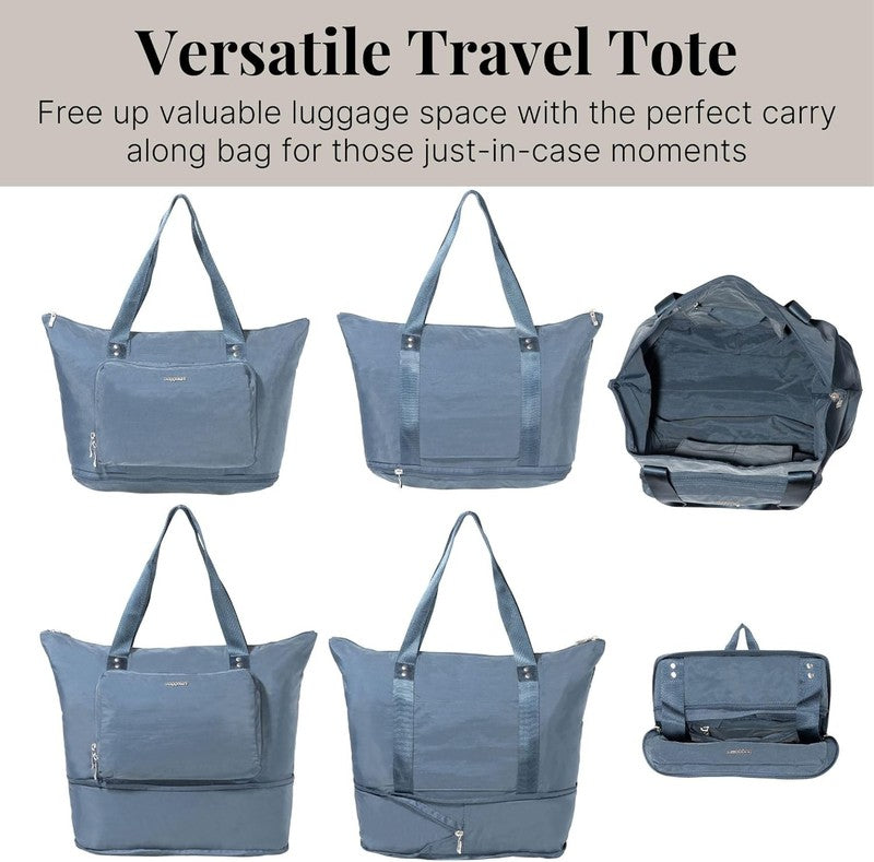 Carryall Expandable Lightweight Travel Tote 22" Packable Folding Compact Nylon W5