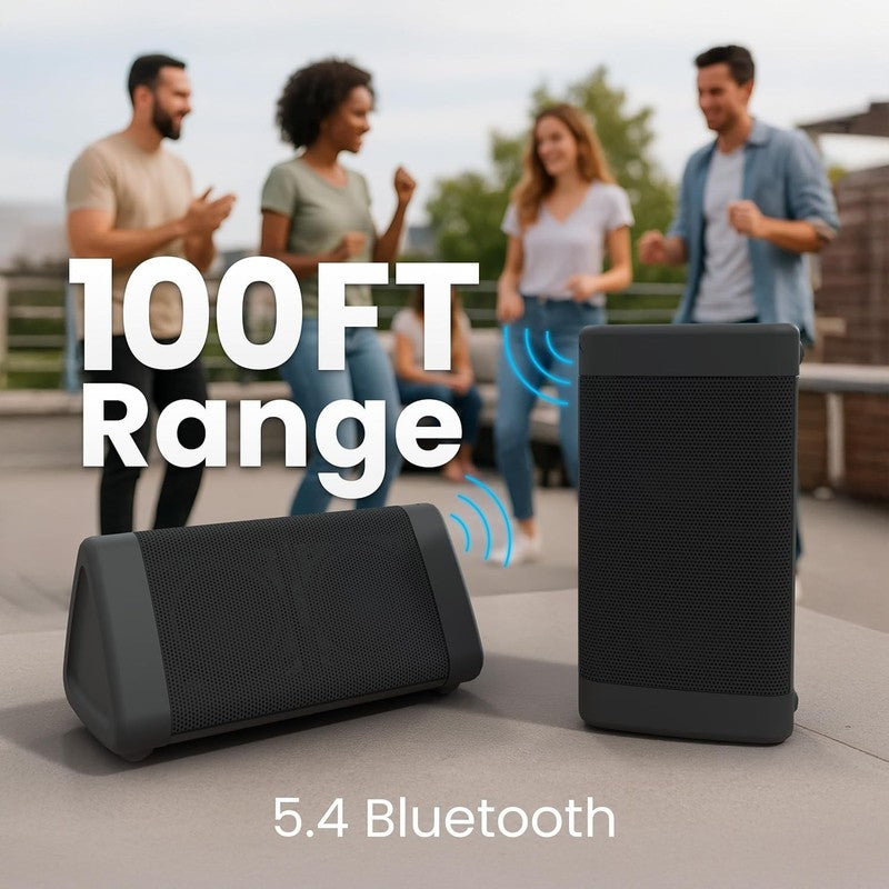 Oontz Angle 3 Bluetooth Speaker, 12W, 24H Battery, 100Ft Range, IPX5, Black5