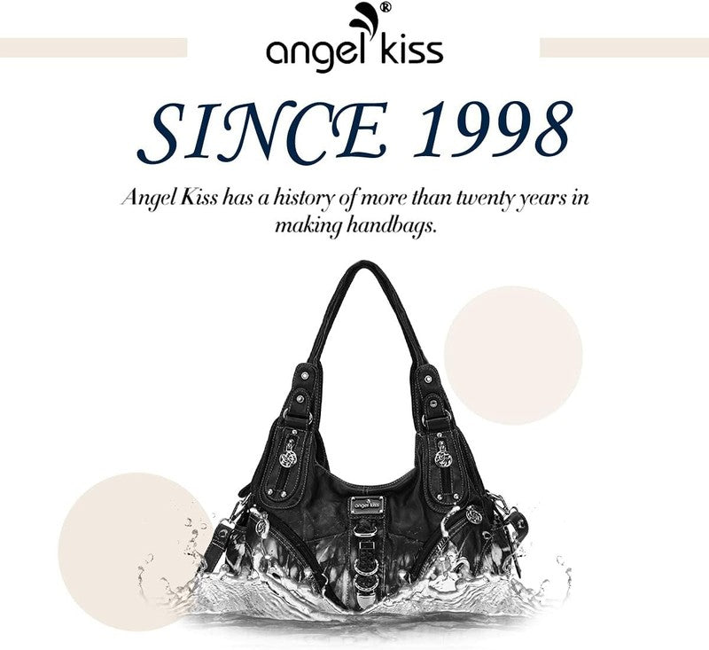 Angelkiss Women’s Large Hobo Satchel Shoulder Handbag Purse6