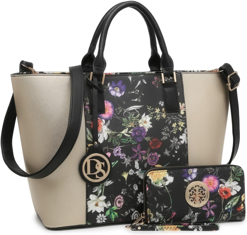 Large Satchel Purse Handbag for Women Shoulder Work Tote Bag with Wallet10