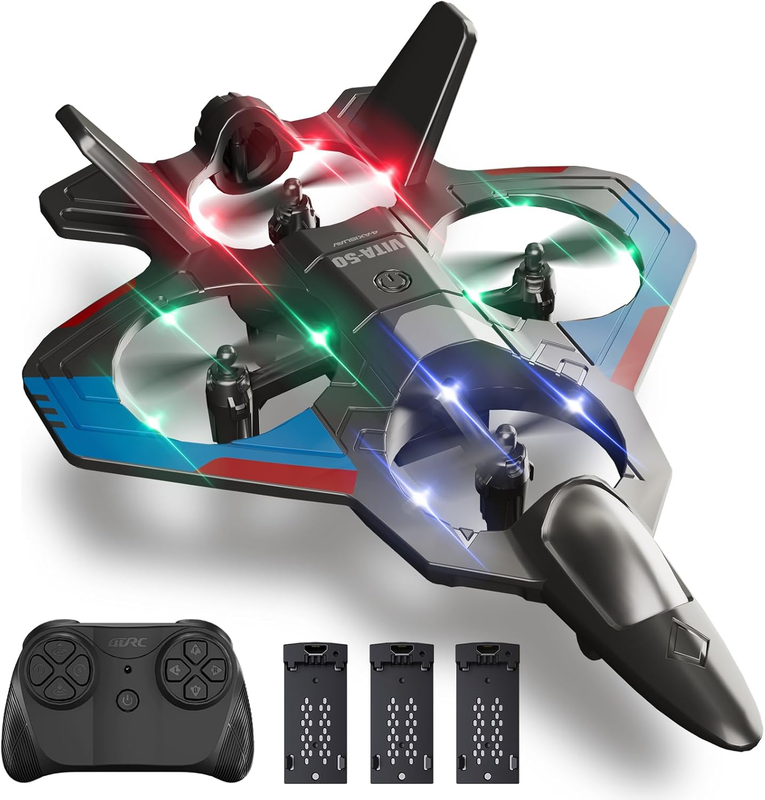 Foam RC Plane Fighter Jet w/ 3 Batteries 360° Flip Easy Fly Beginner Toy11