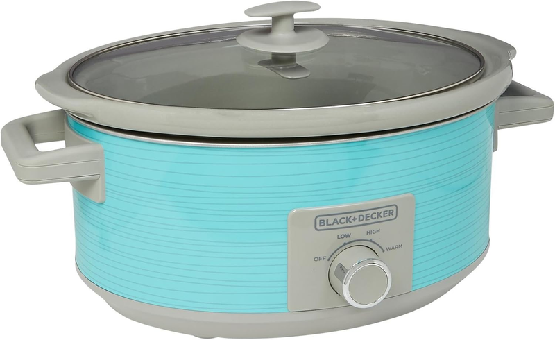 7-Quart Slow Cooker, SC2007D, Lid Holder, 3 Heat Settings, Extra Large Handles, 9