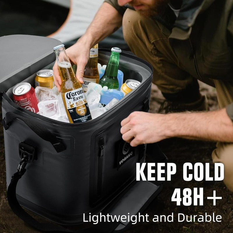 40 Can Soft Cooler Bag   Insulated Leak Proof Large Cooler Bag with Roll Top Wat4