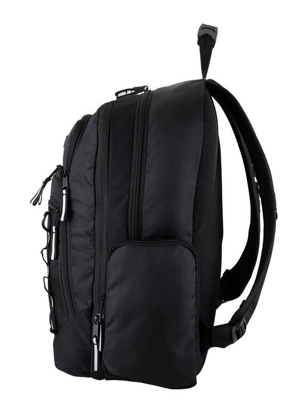 Unisex Diamond Expandable Recycled Backpack, Black5