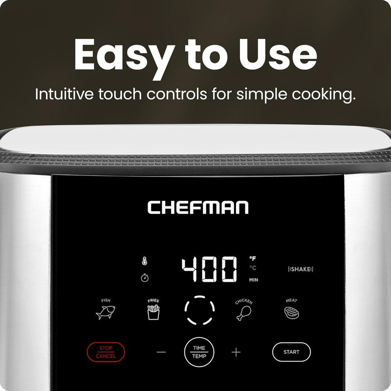 5Qt Turbofry Touch Air Fryer Large Family Size Digital Stainless Steel3