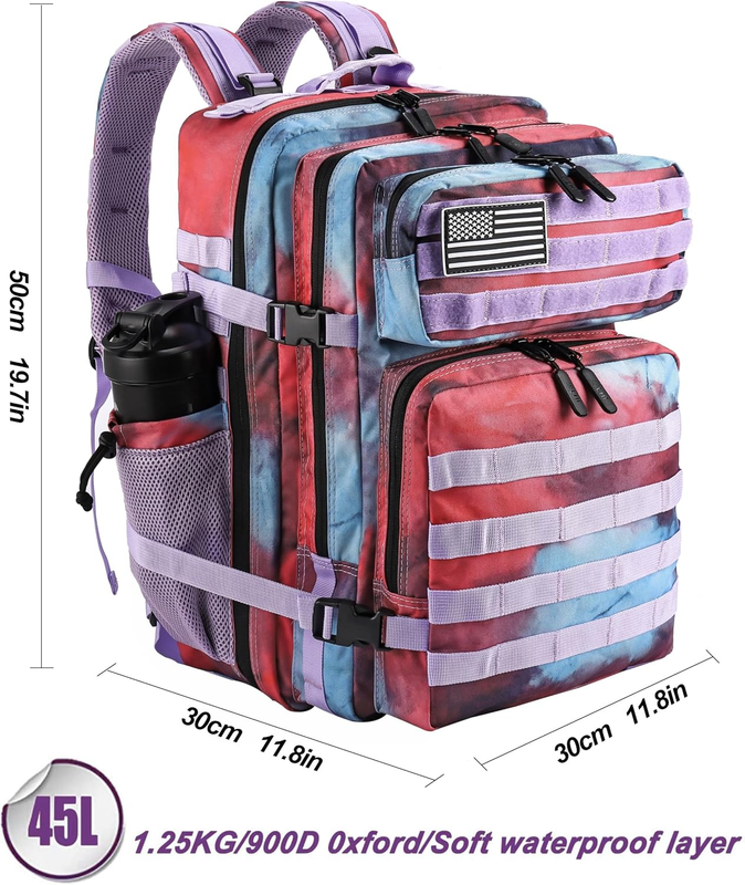 Military 45L Tactical Backpack MOLLE 3 Day Assault Pack Rucksack Bag1