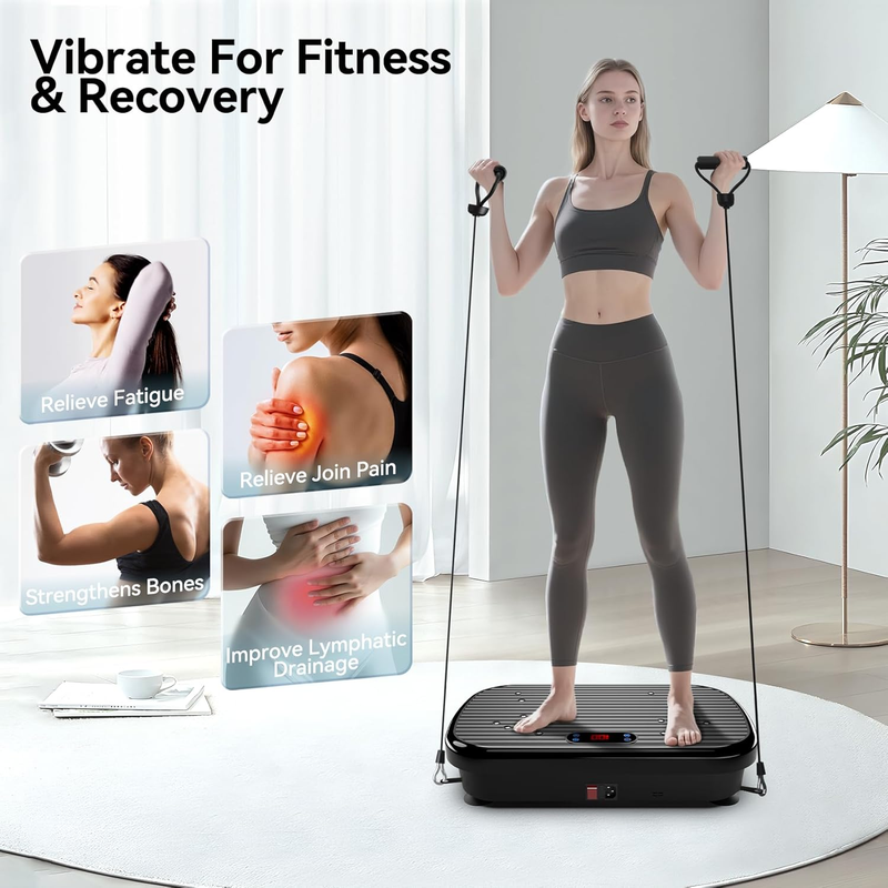 Vibration Plate Exercise Machine Weight Loss, Whole Body Vibration Plate for Lym2