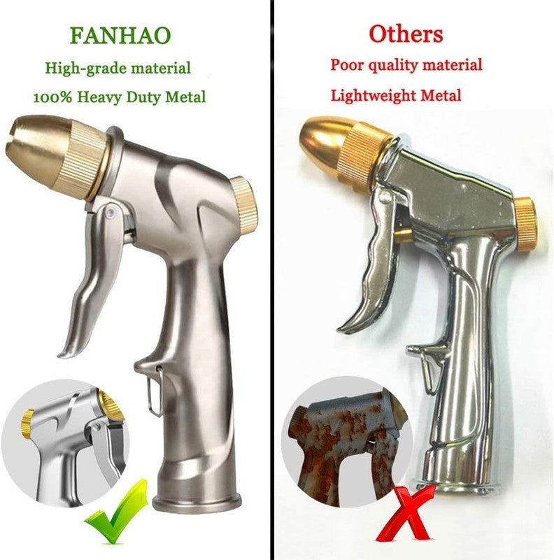 Metal Garden Hose Nozzle 4 Mode High Pressure Sprayer for Plants & Car3