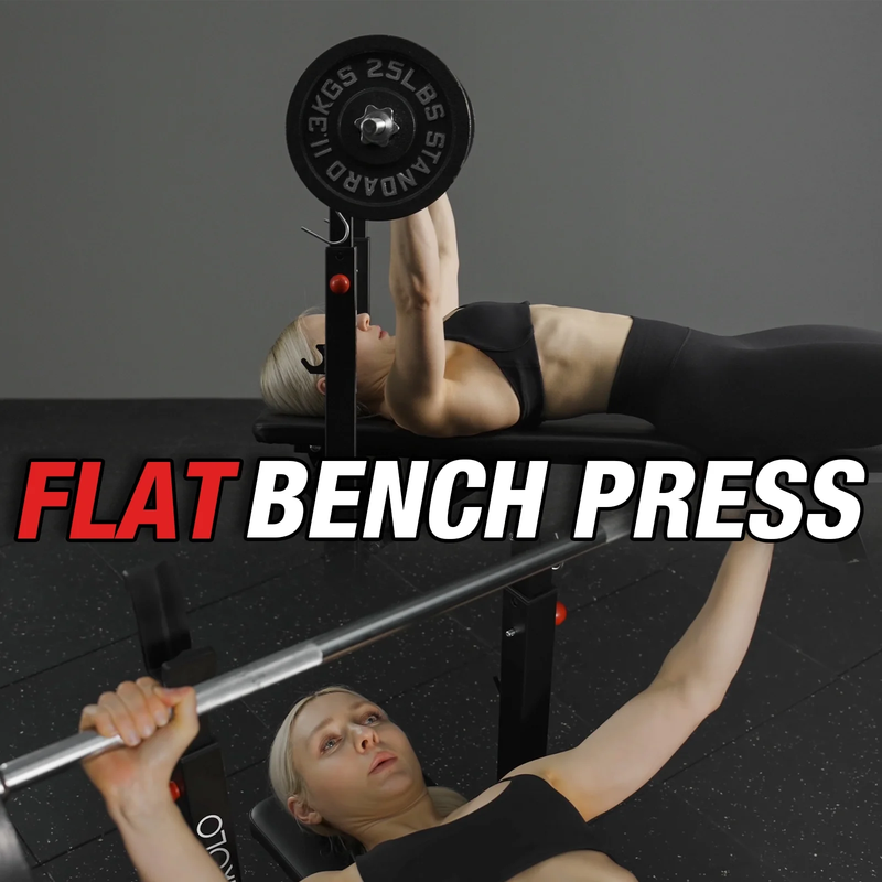 Adjustable Weight Bench, 660LBS Foldable Bench Press with Squat Rack, Multi Func5
