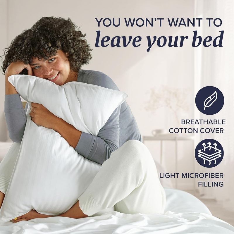 Beckham Hotel Collection King Bed Pillows Set of 2 Down Alternative4