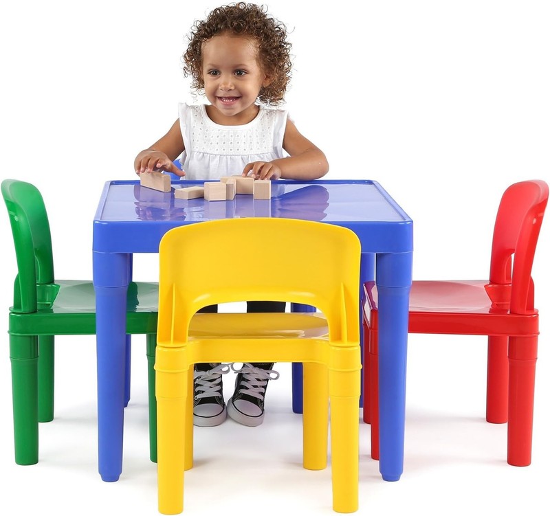 Primary Plastic Activity Table & 4 Chairs4