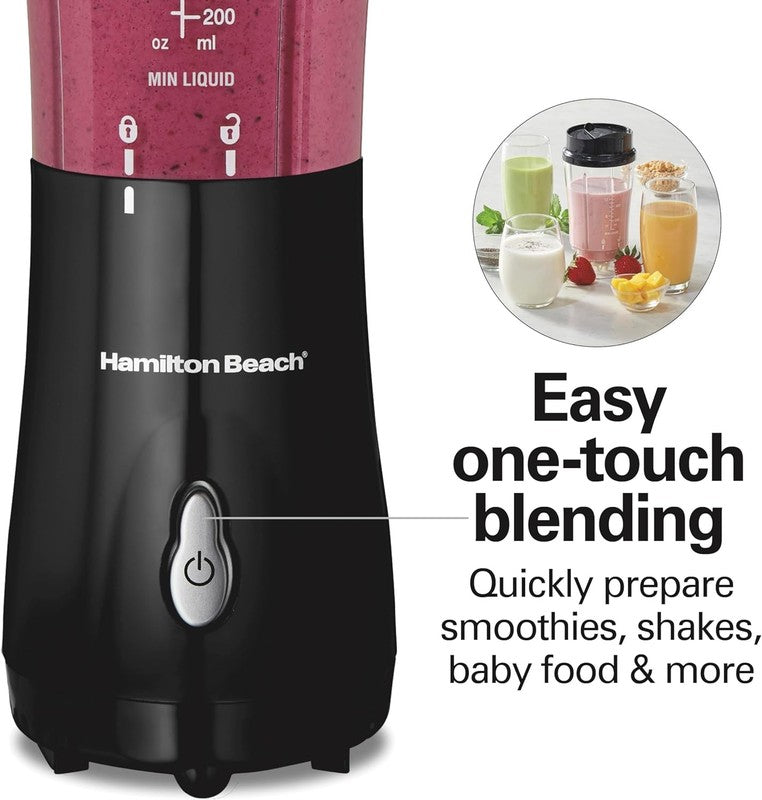 Portable Blender 14Oz BPA Free Cup & Lid, Stainless Steel Blades, Black 51101AG5
