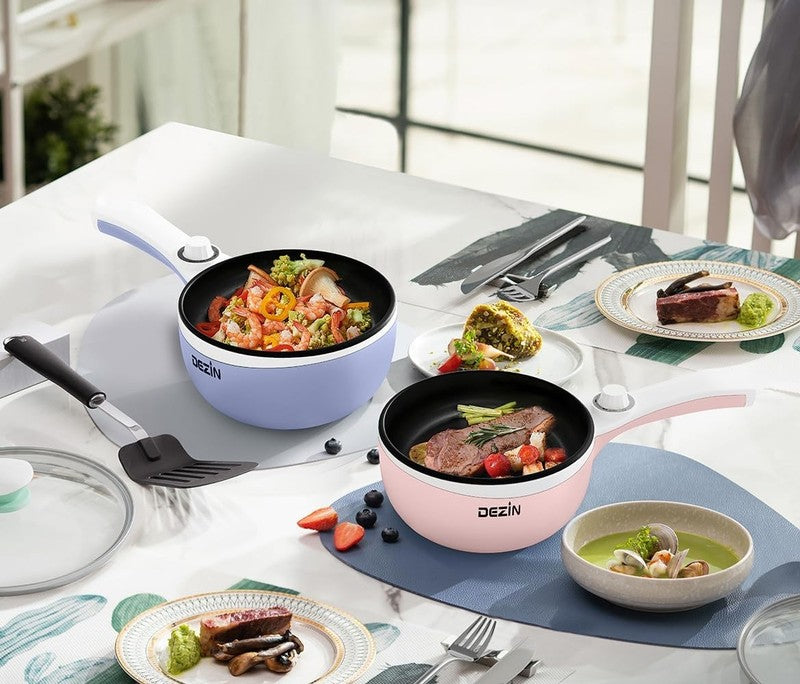 Electric Hot Pot 1.5L Mini Non Stick Sauté Pan Portable Adjustable Power7