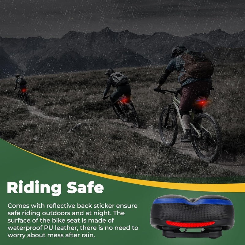 Memory Foam Bike Seat Cushion Men Women Waterproof Wide Saddle Universal Fit5