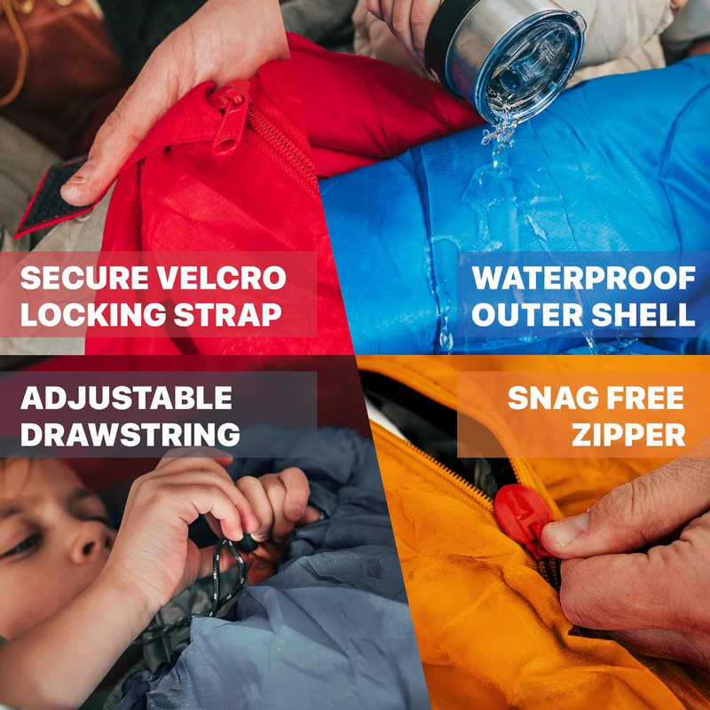Sleeping Bag Cold Weather Adult Kids Warm Camping Gear Portable Hiking Sleep Bag3