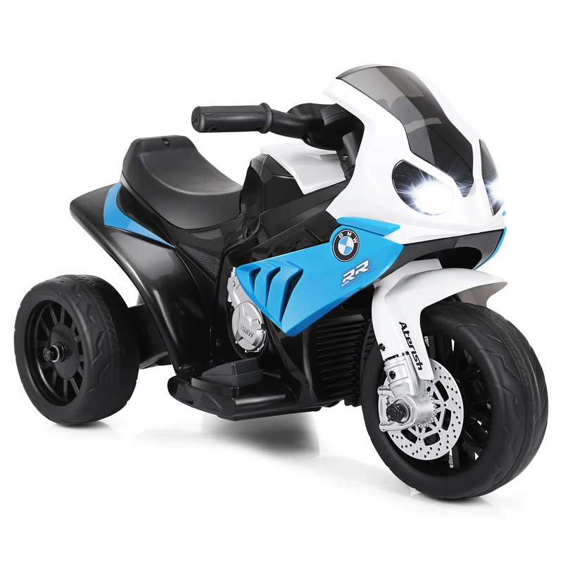6V Licensed Kids Electric 3-Wheel Motorcycle Ride-On Blue with Music & Light10