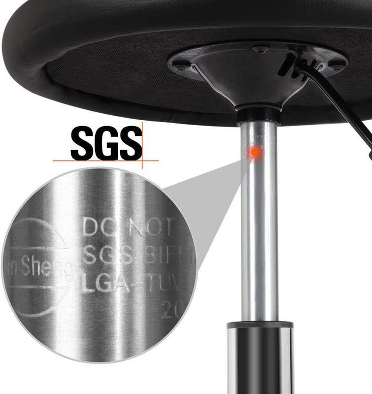 Ergonomic Height Adjustable Rolling Salon Stool with Backrest for Spa & Clinic6