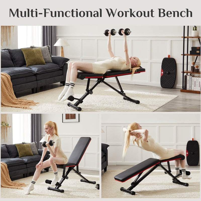 Weight Adjustable Workout Bench for Home Gym, 795LBS Capacity Foldable Bench Pre5